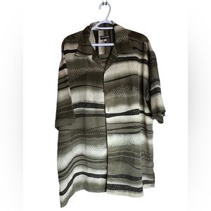 Mench Mens button down short sleeve shirt, size 1x